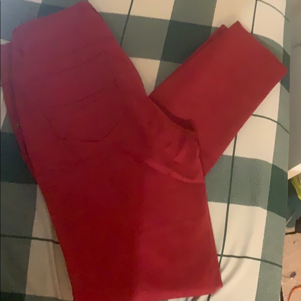 Blue spice red jeggings